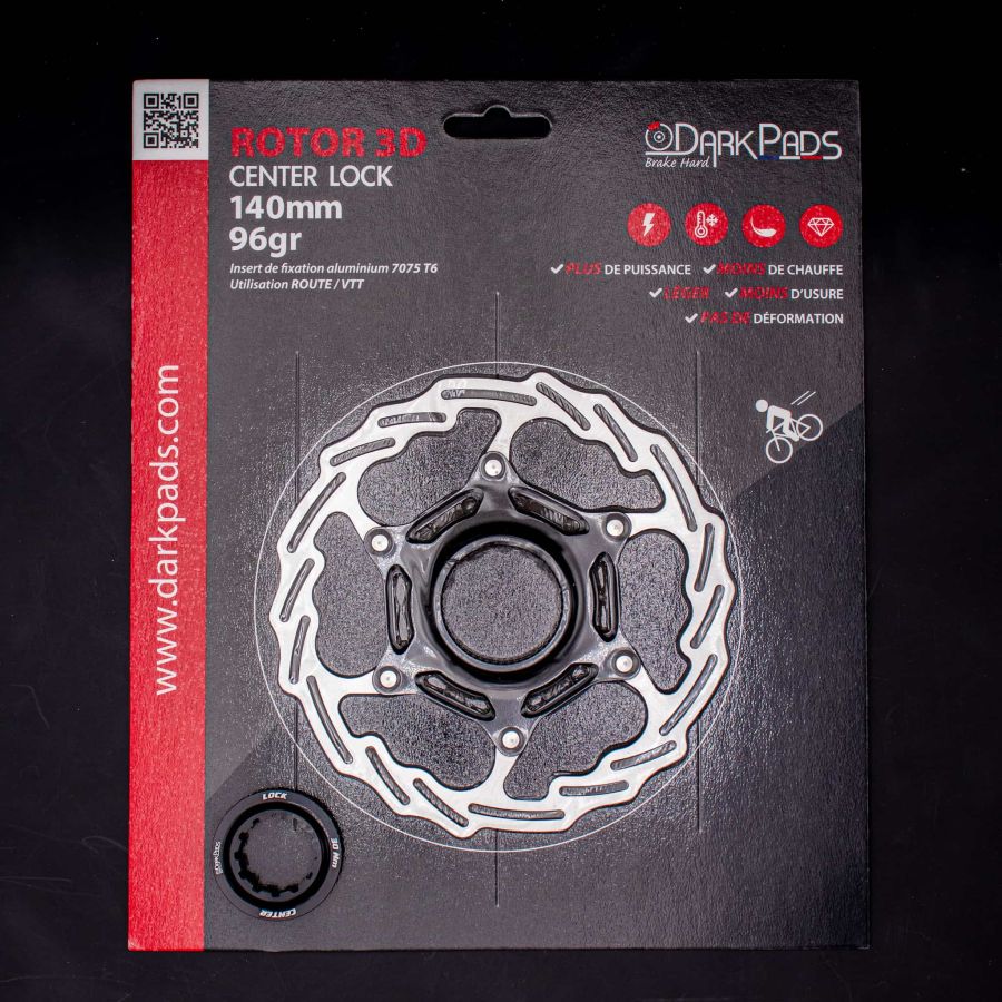 DarkPads ROTOR 3D CenterLock 140mm - 76gr
