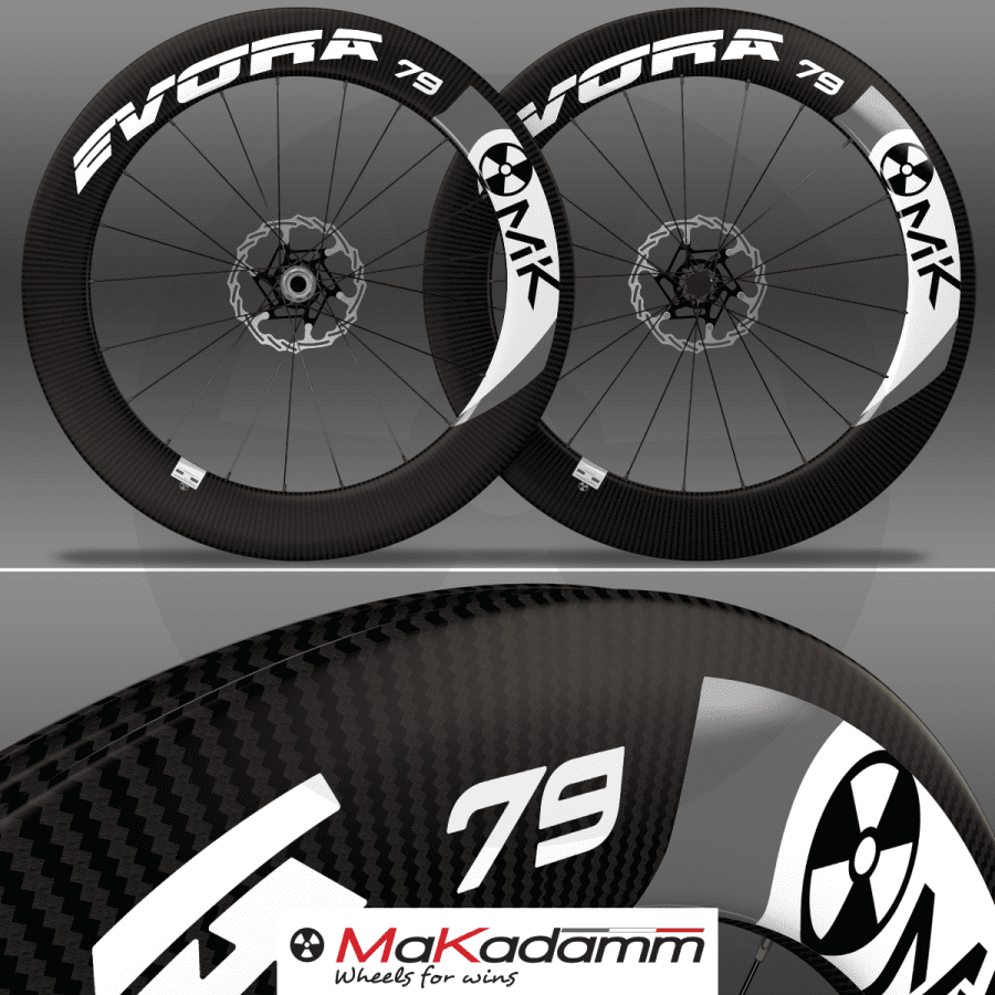 MaKadamm evora 79 disc xpremium à pneus (ROUE ARRIÈRE) 938gr la roue