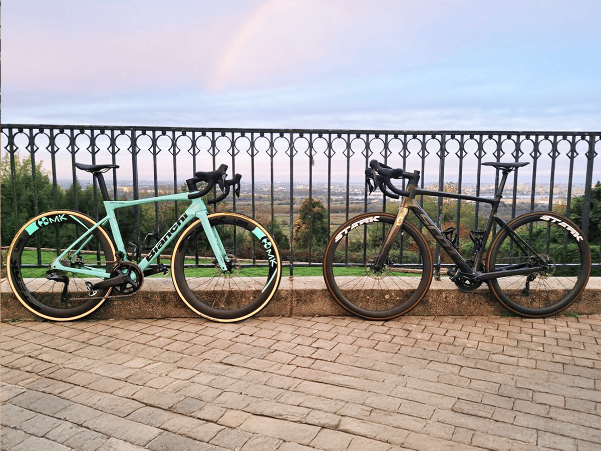 roues MaKadamm personnalisées - cadre bianchi et scott